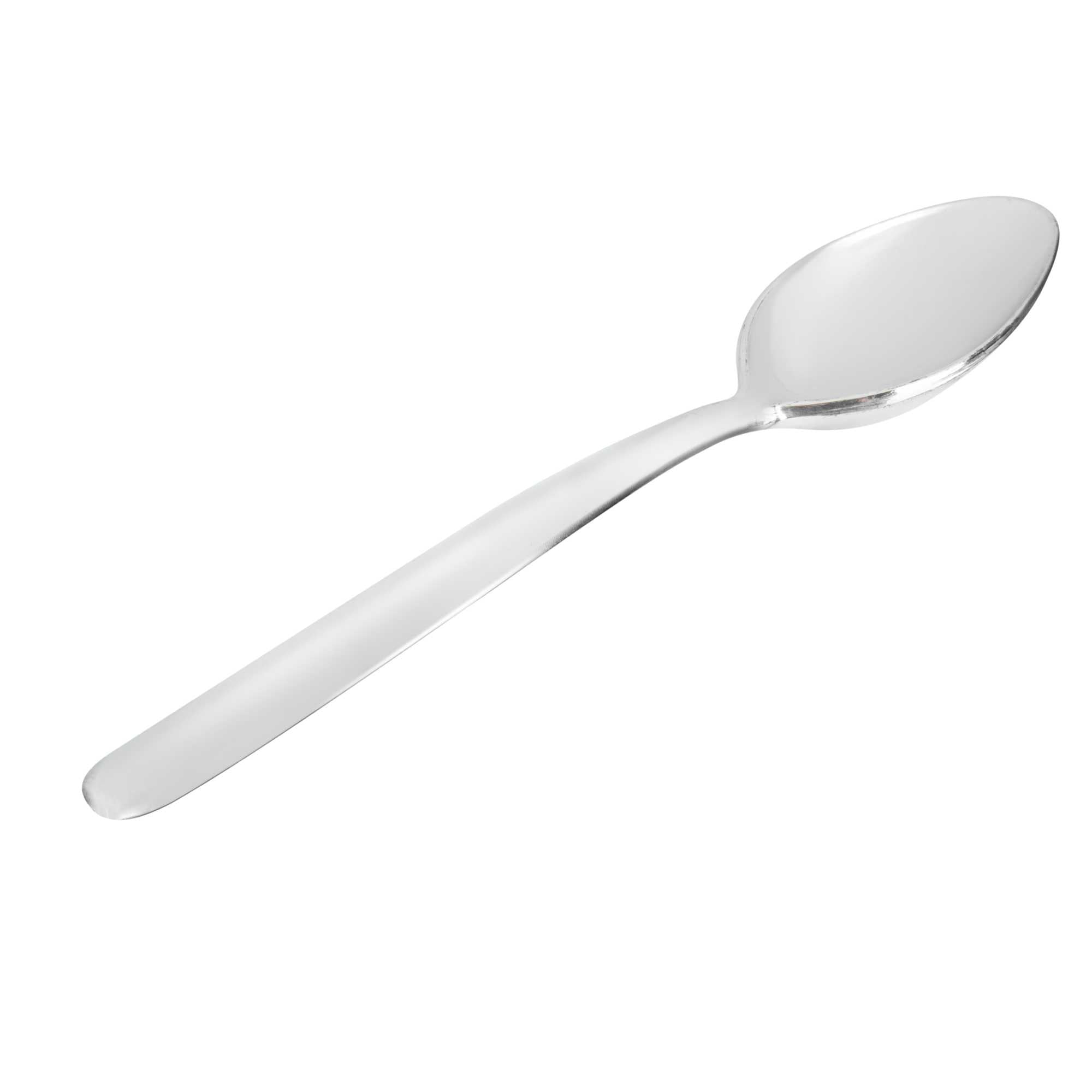 restaurantware Moderna Silver Plastic Dessert Spoon - 5 1/2" - 250 count box