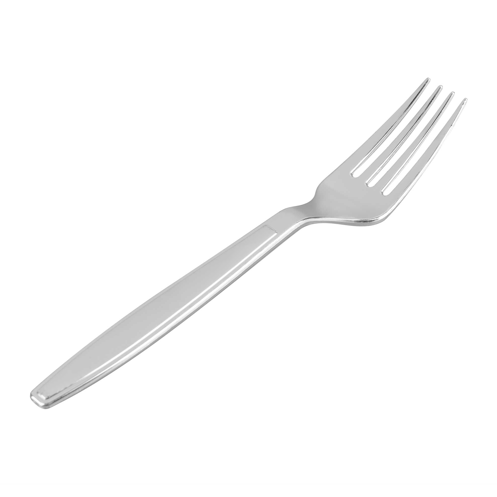restaurantware Moderna Silver Plastic Fork - 7 1/4" - 250 count box