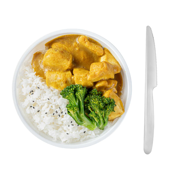 Restaurantware Moderna Silver Plastic Knife - 7 1/4" - 250 Count Box