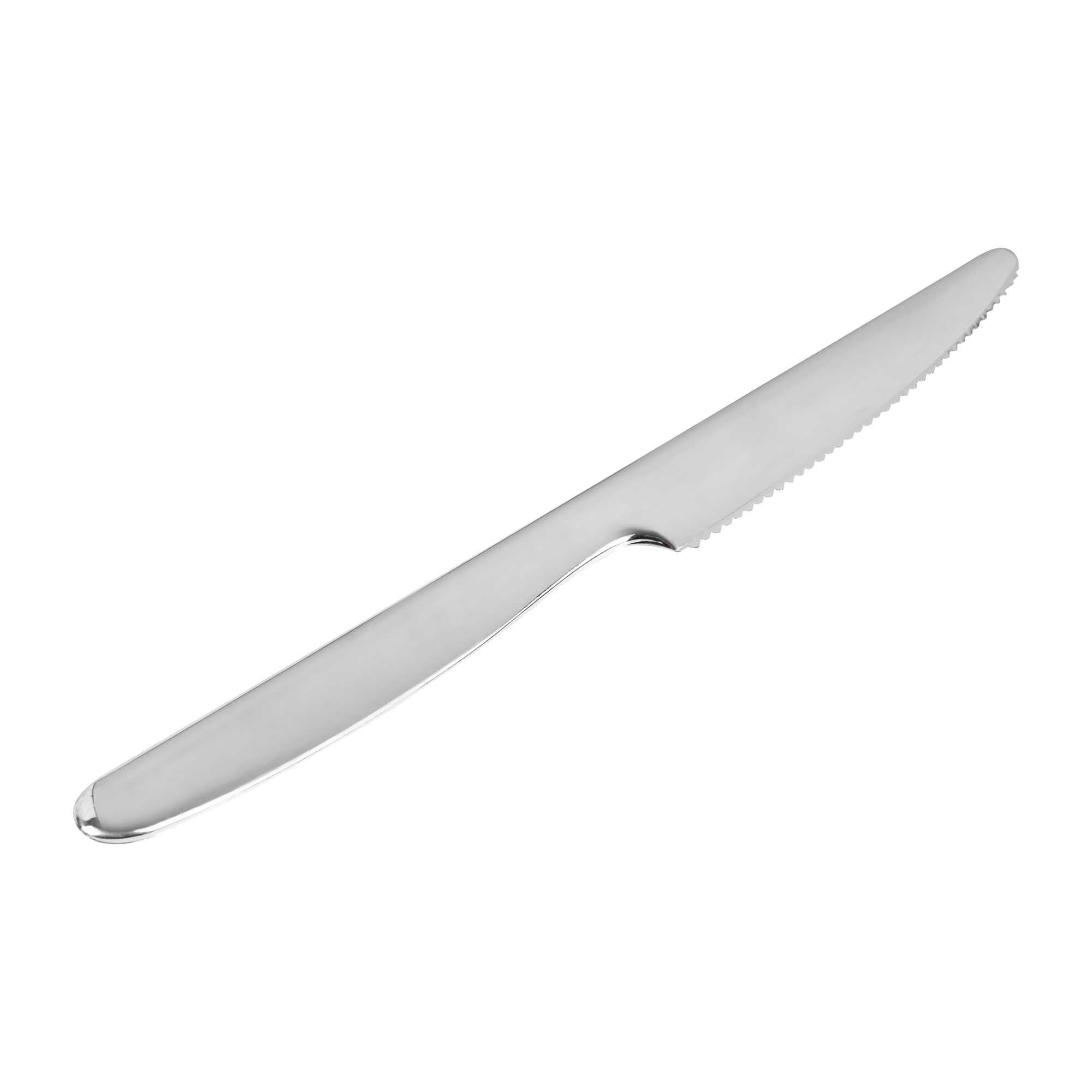 restaurantware Moderna Silver Plastic Knife - 7 1/4" - 250 count box