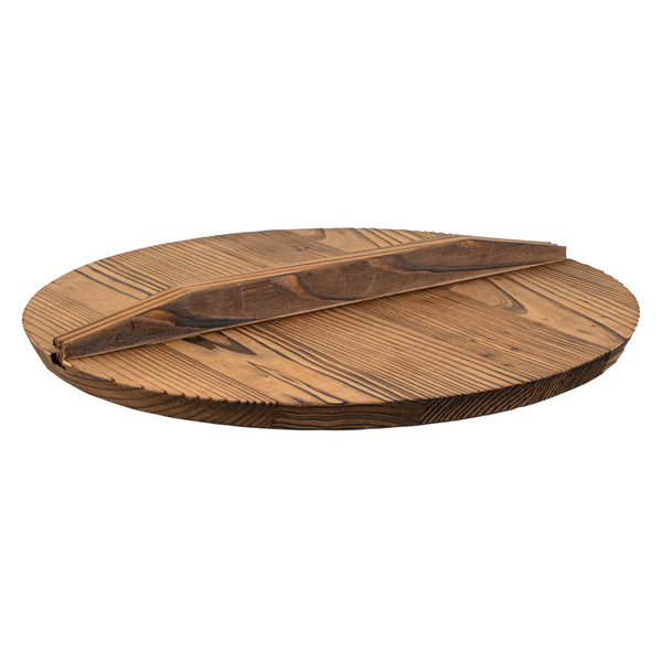 Restaurantware Motomori 12" Handmade Lightweight Wood Wok Lid - 10 Count Box