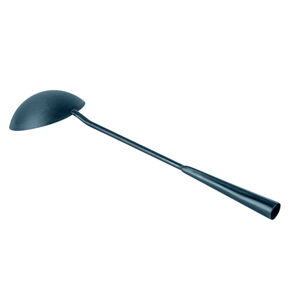 Restaurantware Motomori Blue Carbon Steel Wok Ladle - Pre-seasoned - 16" - 10 Count Box