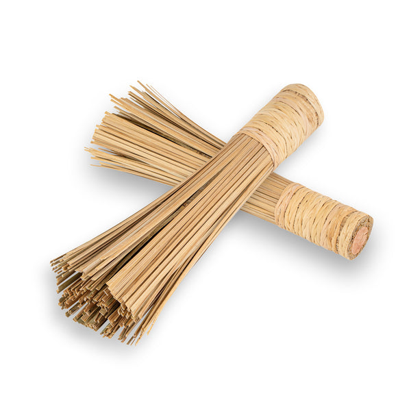 Restaurantware Motomori Natural Bamboo Wok Brush - 11" - 10 Count Box