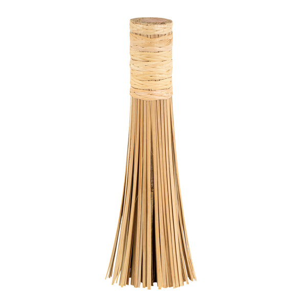 Restaurantware Motomori Natural Bamboo Wok Brush - 11" - 10 Count Box