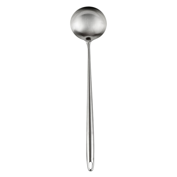 Restaurantware Motomori Stainless Steel Wok Ladle - 17'' - 10 Count Box