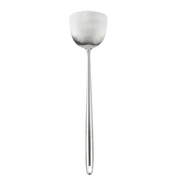 Restaurantware Motomori Stainless Steel Wok Spatula - 17'' - 10 Count Box