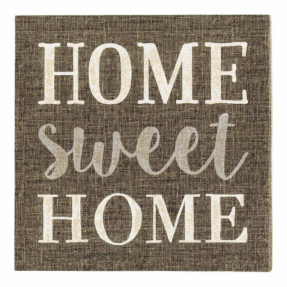 restaurantware Napluxe Dark Gray Paper Luncheon Napkin - Home Sweet Home - 13" x 13" - 500 count box