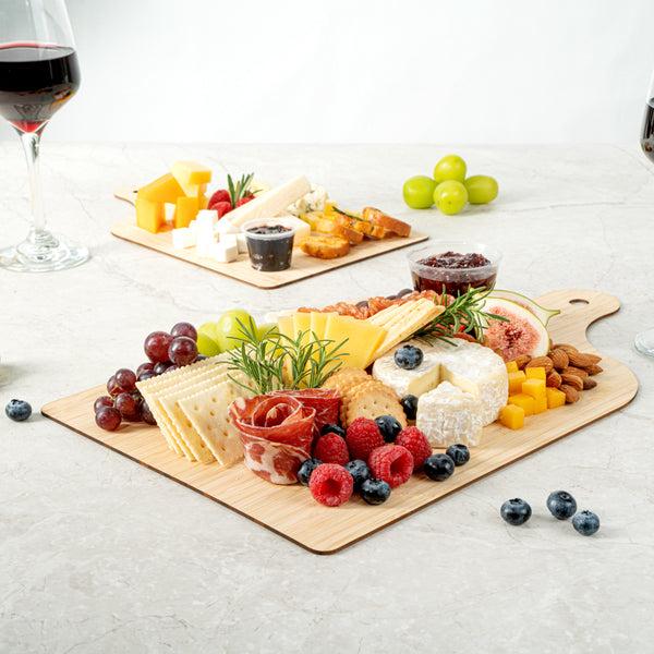 Restaurantware Nature Tek Bamboo Disposable Cheese / Charcuterie Board - 15 3/4" X 9 3/4" - 20 Count Box