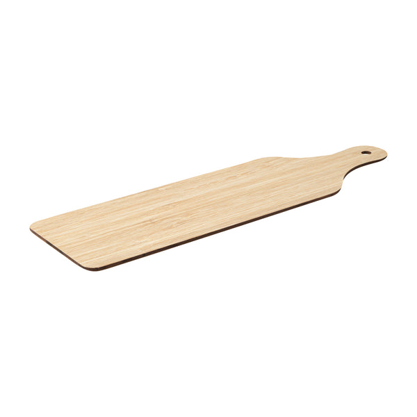 Restaurantware Nature Tek Bamboo Disposable Cheese / Charcuterie Board - 11 3/4" X 3 1/2" - 20 Count Box