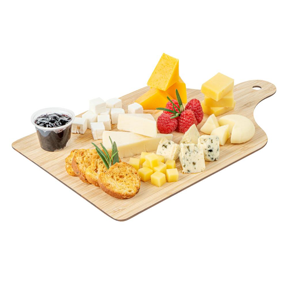 restaurantware Nature Tek Bamboo Disposable Cheese / Charcuterie Board - 11 3/4" x 7" - 20 count box