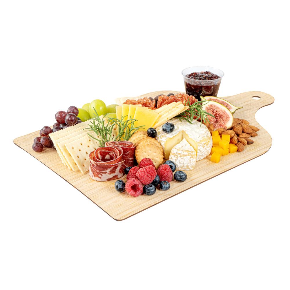 restaurantware Nature Tek Bamboo Disposable Cheese / Charcuterie Board - 15 3/4" x 9 3/4" - 20 count box