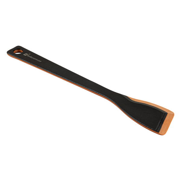 Restaurantware Nature Tek Black Wood Angled Spatula - 13" - 1 Count Box