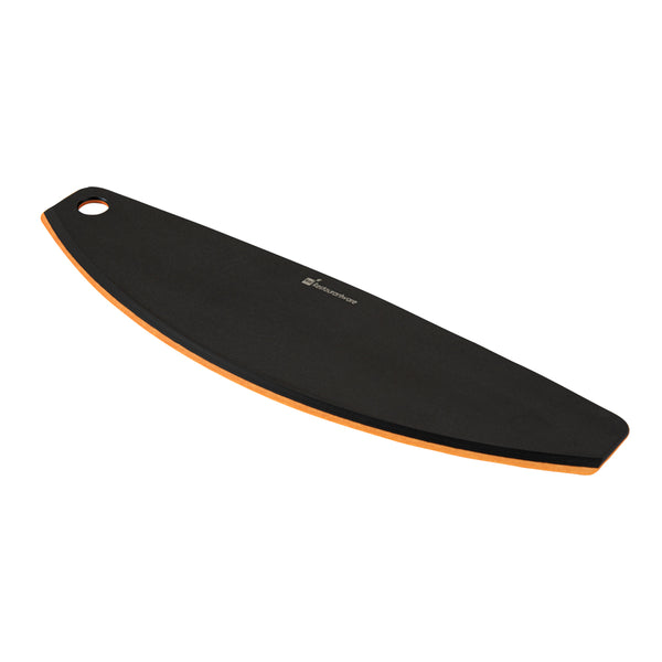 Restaurantware Nature Tek Black Wood Pizza Cutter / Rocker - 16" - 1 Count Box