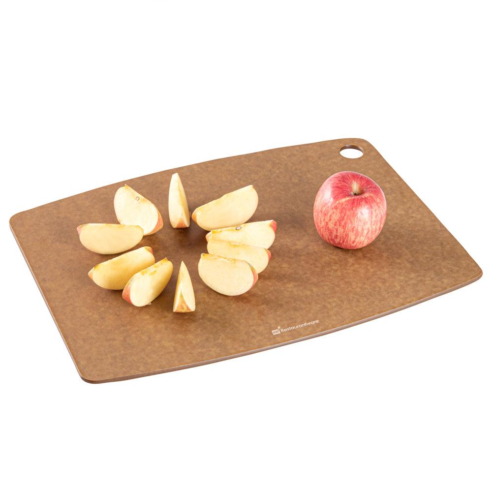 restaurantware Nature Tek Brown Wood Fiber Cutting Board - 17 1/4" x 12 3/4" - 1 count box