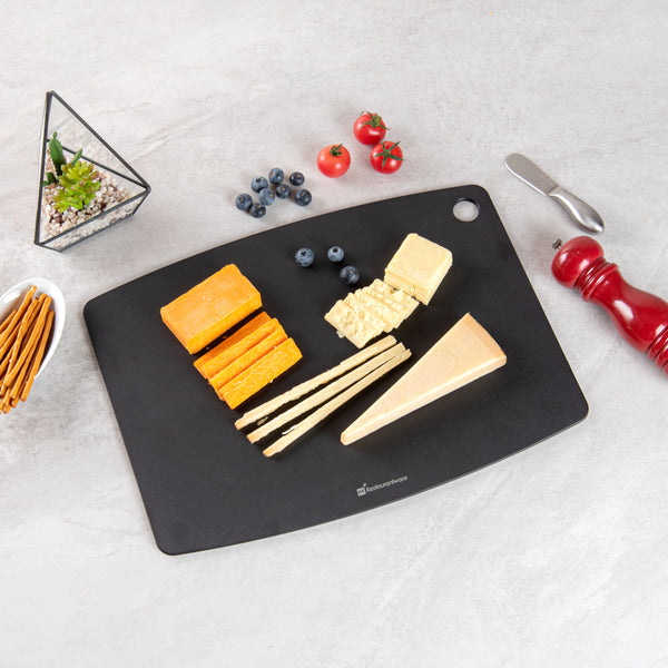 Restaurantware Nature Tek Charcoal Wood Fiber Cutting Board - 17 1/4" X 12 3/4" - 1 Count Box