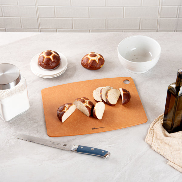 Restaurantware Nature Tek Kraft Wood Fiber Cutting Board - 14 1/2" X 10 3/4" - 1 Count Box