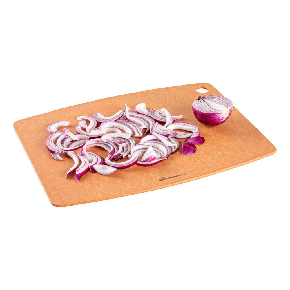 restaurantware Nature Tek Kraft Wood Fiber Cutting Board - 17 1/4" x 12 3/4" - 1 count box