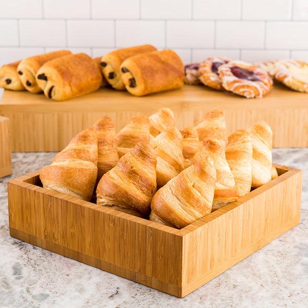 Restaurantware Nature Tek Square Natural Bamboo Small Tray - 10" X 10" X 2 3/4" - 1 Count Box
