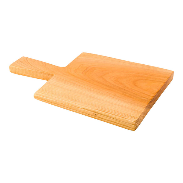 Restaurantware Nature Tek Square Natural Wood Serving Board - With Handle - 11 3/4" X 7 1/2" X 3/4" - 1 Count Box