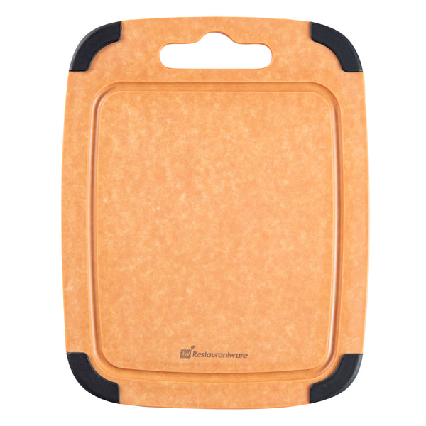Restaurantware Nature Tek Wood Cutting Board - With Juice Groove Handle - 11 3/4" X 9 1/4" - 1 Count Box
