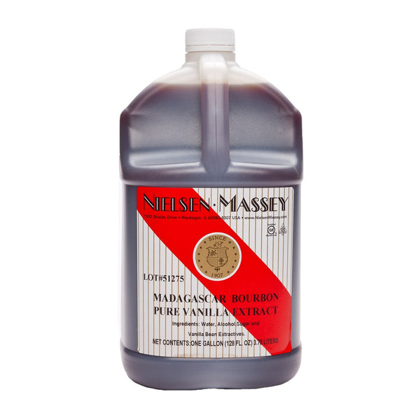 Restaurantware Nielsen Massey 1.0 Gal Square Vanilla Extract - Bourbon - 1 Count Box