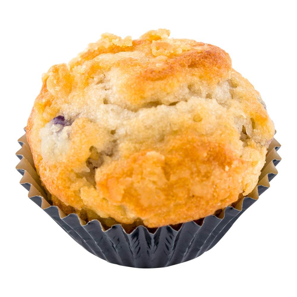 restaurantware Panificio 0.4 oz Round Metallic Black Paper Baking Cup - Foil-Coated - 1 1/4" x 1 1/4" x 3/4" - 200 count box