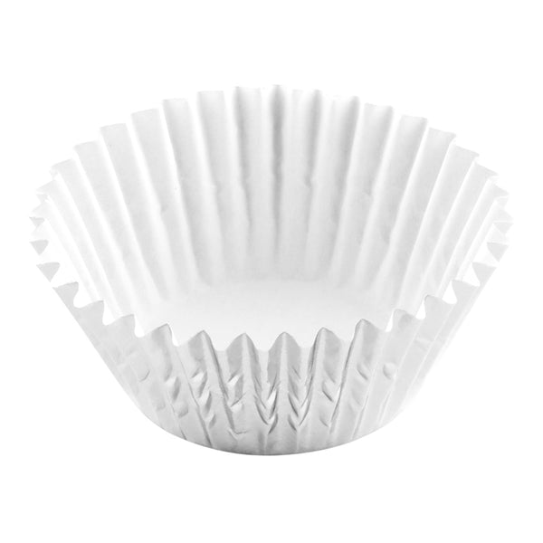 Restaurantware Panificio 0.4 Oz Round Metallic Silver Paper Baking Cup - Foil-Coated - 1 1/4" X 1 1/4" X 3/4" - 200 Count Box