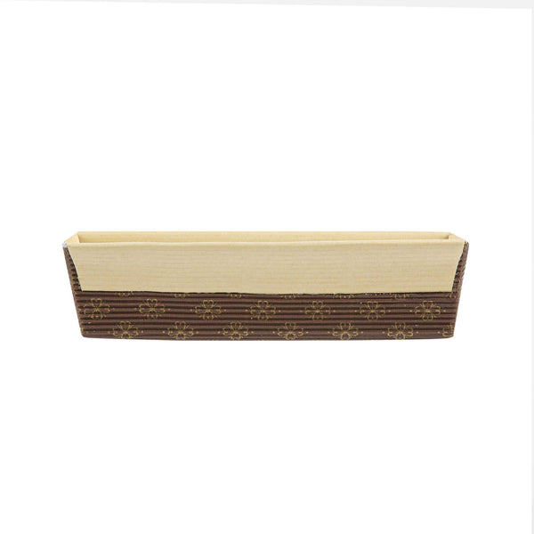 Restaurantware Panificio 18 Oz Kraft Paper Baking Loaf Pan - Greaseproof Rippled - 7 3/4" X 3 1/4" X 2" - 10 Count Box