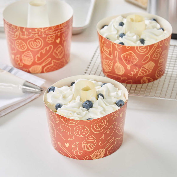 Restaurantware Panificio 38 Oz Brown Paper Baking Ring Mold - Bakery Greaseproof - 5" X 5" X 3 3/4" - 600 Count Box