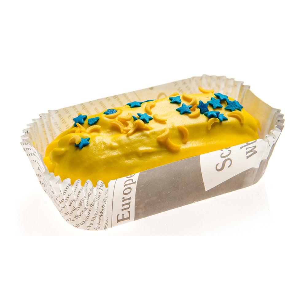 restaurantware Panificio 5 oz Elliptical Newsprint Paper Large Baking Cup - Ridged - 4 1/2" x 2 1/2" x 1 1/4" - 200 count box