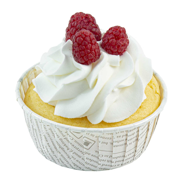 Restaurantware Panificio 5 Oz Round Newsprint Paper Large Baking Cup - Pleated - 3 3/4" X 3 3/4" X 1 1/2" - 200 Count Box