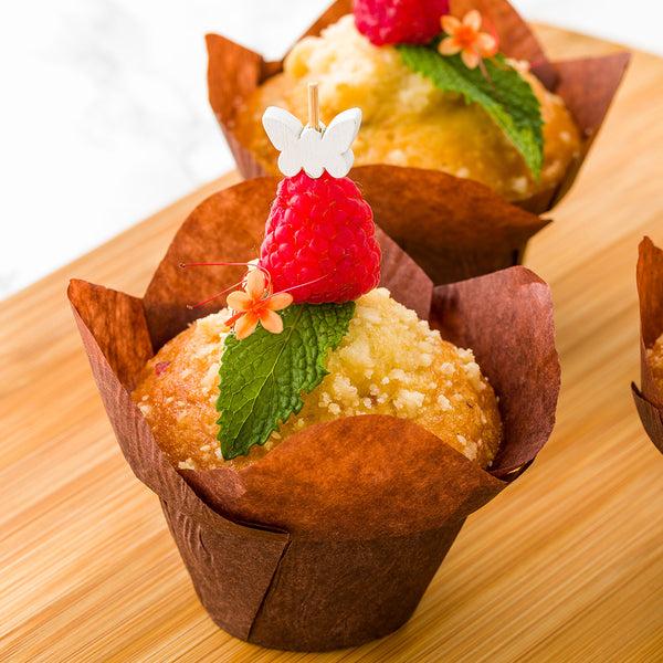 Restaurantware Panificio 6 Oz Daffodil Brown Paper Baking Cup - Greaseproof - 3 1/4" X 3 1/4" X 3" - 200 Count Box