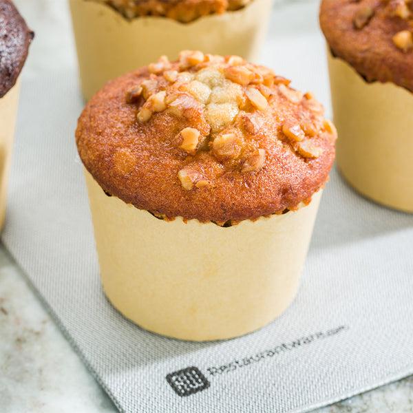 Restaurantware Panificio 6 Oz Kraft Paper Classic Baking Cup - Scalloped - 2 3/4" X 2 3/4" X 2 1/4" - 200 Count Box