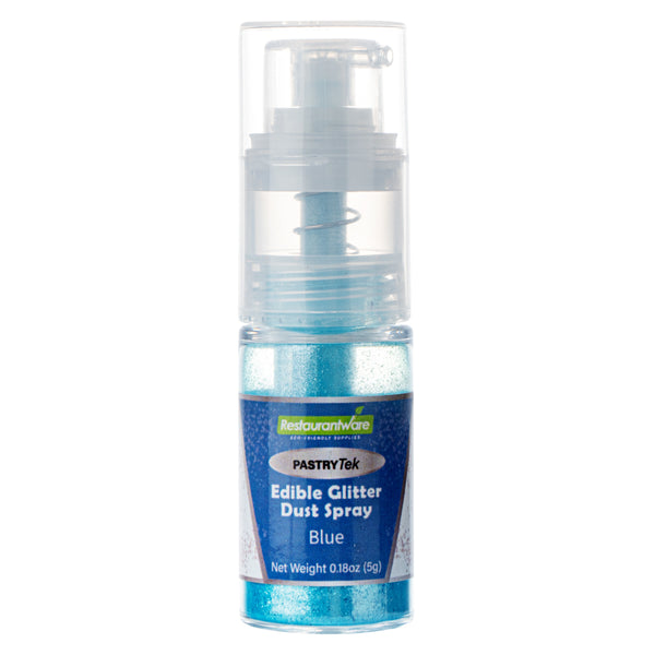 Restaurantware Pastry Tek 5g Blue Edible Glitter Dust Spray - 1 Count Box