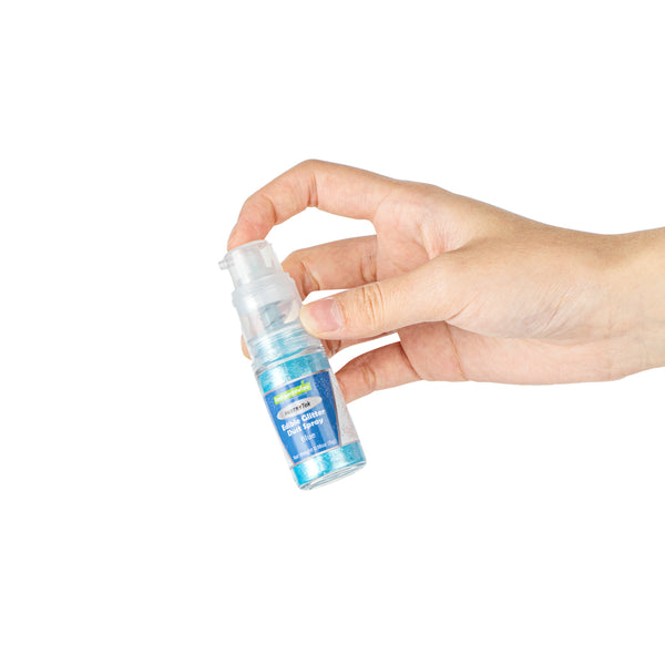 Restaurantware Pastry Tek 5g Blue Edible Glitter Dust Spray - 1 Count Box