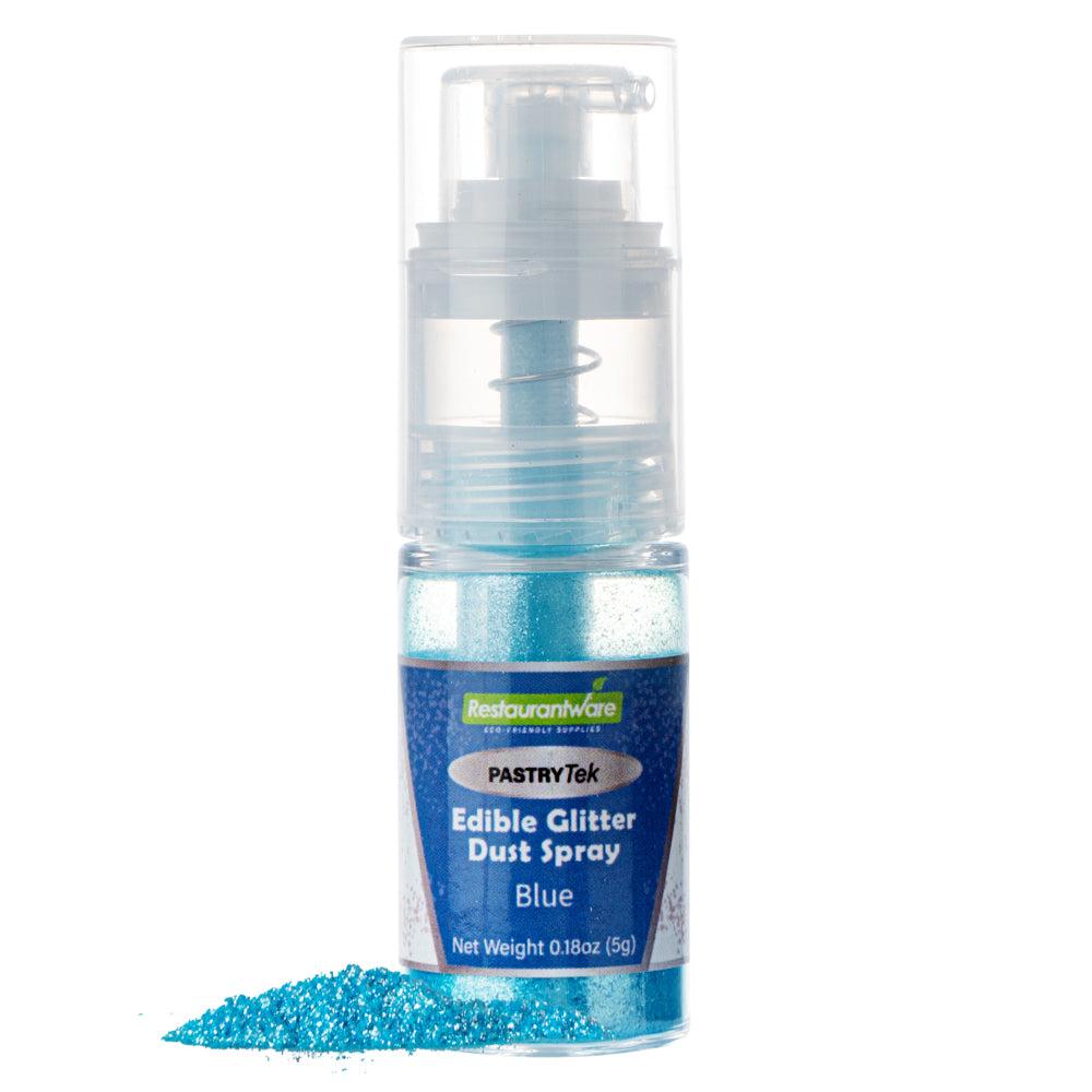 restaurantware Pastry Tek 5g Blue Edible Glitter Dust Spray - 1 count box