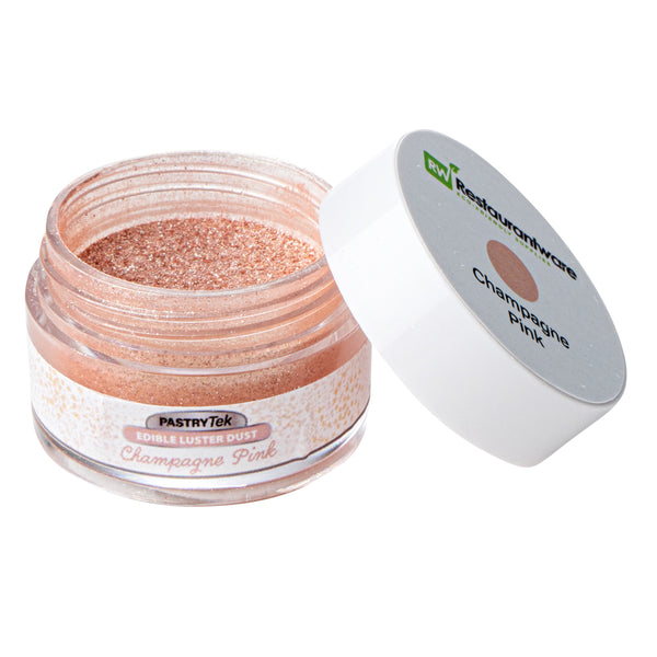 Restaurantware Pastry Tek 5g Champagne Pink Edible Luster Dust - Food Grade - 1 Count Box