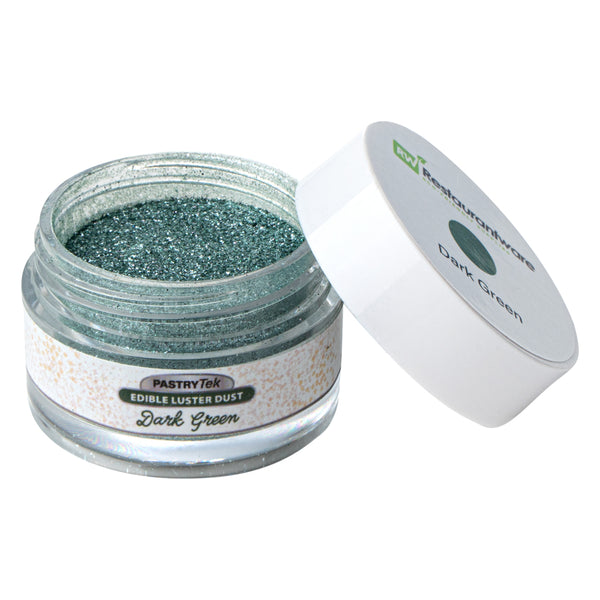 Restaurantware Pastry Tek 5g Dark Green Edible Luster Dust - Food Grade - 1 Count Box