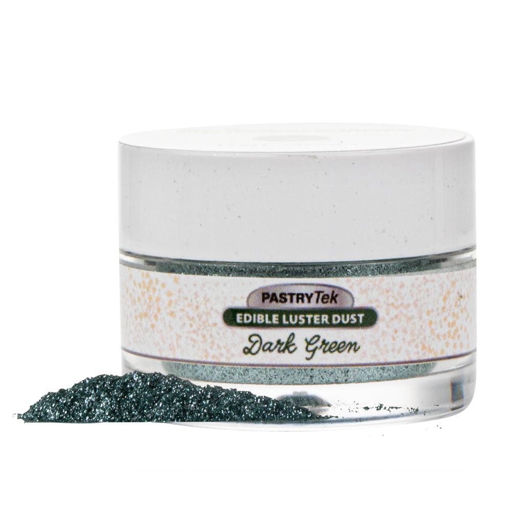 restaurantware Pastry Tek 5g Dark Green Edible Luster Dust - Food Grade - 1 count box