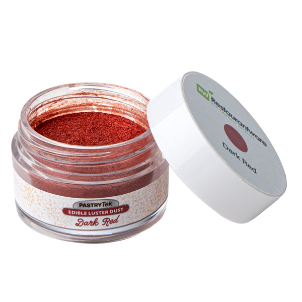 Restaurantware Pastry Tek 5g Dark Red Edible Luster Dust - Food Grade - 1 Count Box