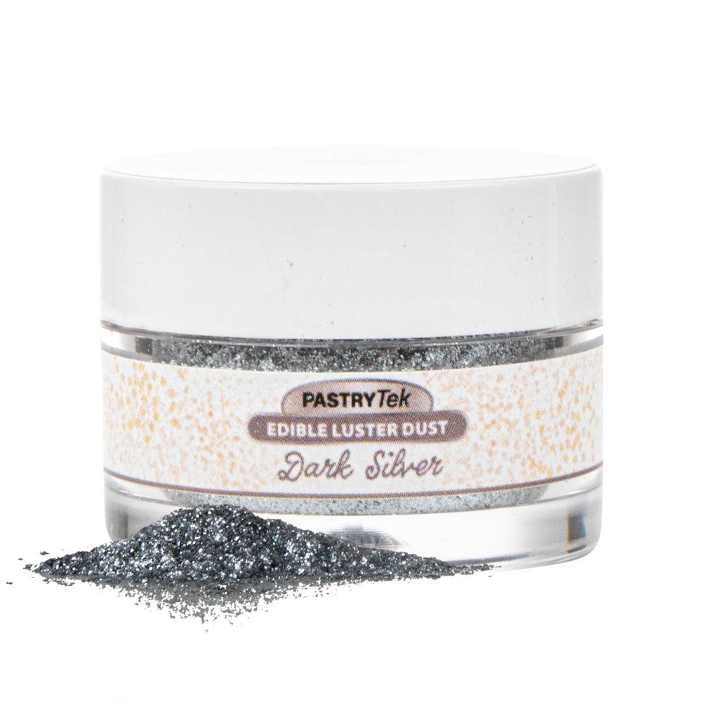 restaurantware Pastry Tek 5g Dark Silver Edible Luster Dust - Food Grade - 1 count box