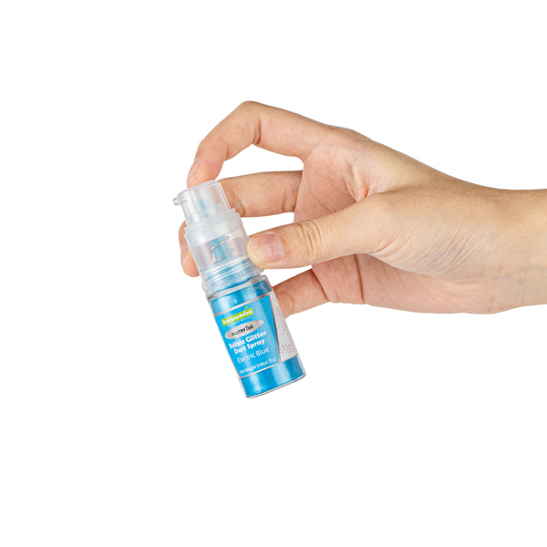 Restaurantware Pastry Tek 5g Electric Blue Edible Glitter Dust Spray - 1 Count Box