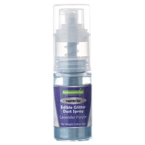 Restaurantware Pastry Tek 5g Lavender Purple Edible Glitter Dust Spray - 1 Count Box