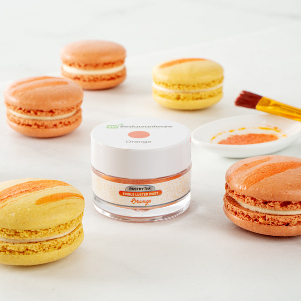 Restaurantware Pastry Tek 5g Orange Edible Luster Dust - Food Grade - 1 Count Box