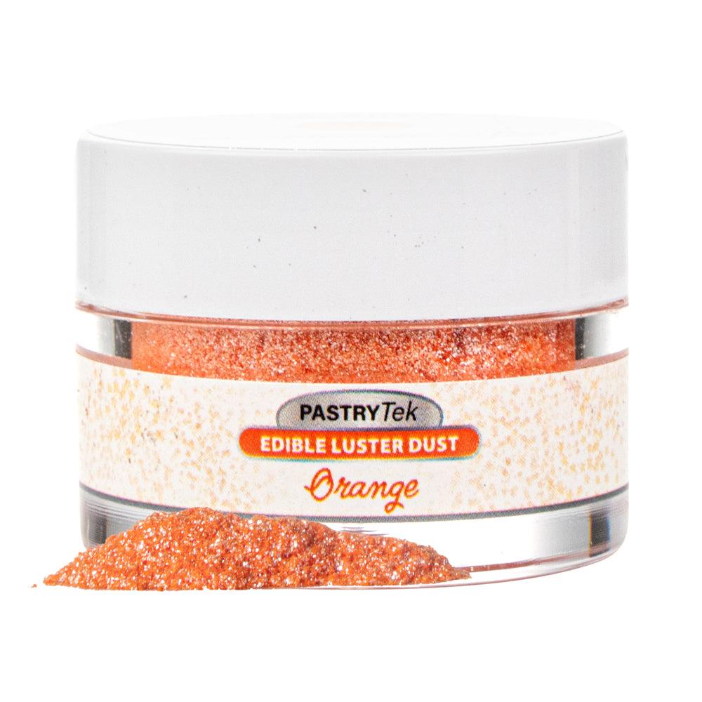restaurantware Pastry Tek 5g Orange Edible Luster Dust - Food Grade - 1 count box
