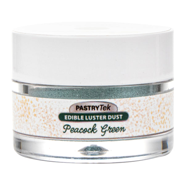 Restaurantware Pastry Tek 5g Peacock Green Edible Luster Dust - Food Grade - 1 Count Box