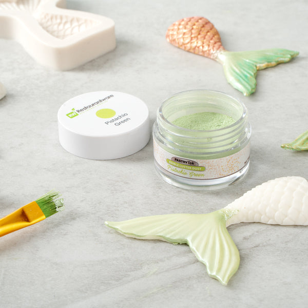 Restaurantware Pastry Tek 5g Pistachio Green Edible Luster Dust - Food Grade - 1 Count Box