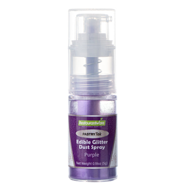 Restaurantware Pastry Tek 5g Purple Edible Glitter Dust Spray - 1 Count Box