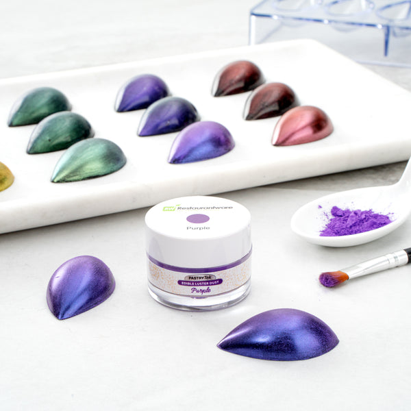 Restaurantware Pastry Tek 5g Purple Edible Luster Dust - Food Grade - 1 Count Box