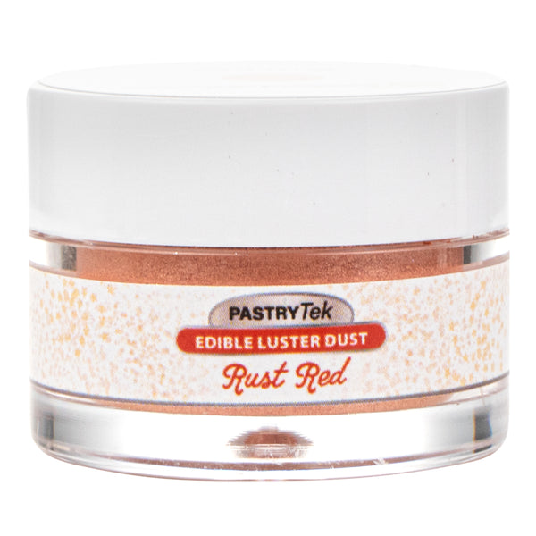 Restaurantware Pastry Tek 5g Rust Red Edible Luster Dust - Food Grade - 1 Count Box